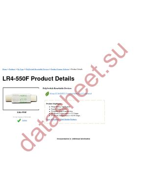 LR4-550F datasheet  
